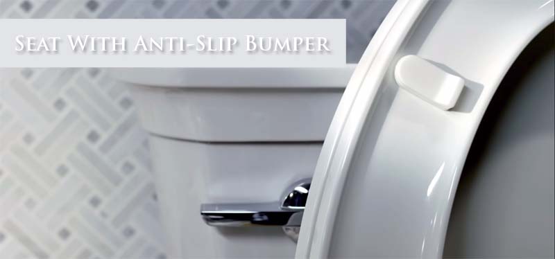 Toilet Seat With Anti-Slip Bumper