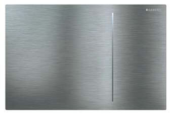 Geberit 115.625.FW.1 Sigma70 Flush Plate Brushed stainless steel flush plate with no seams